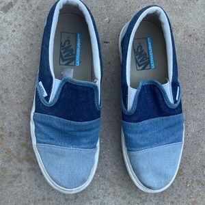 Vans blue color block sneakers